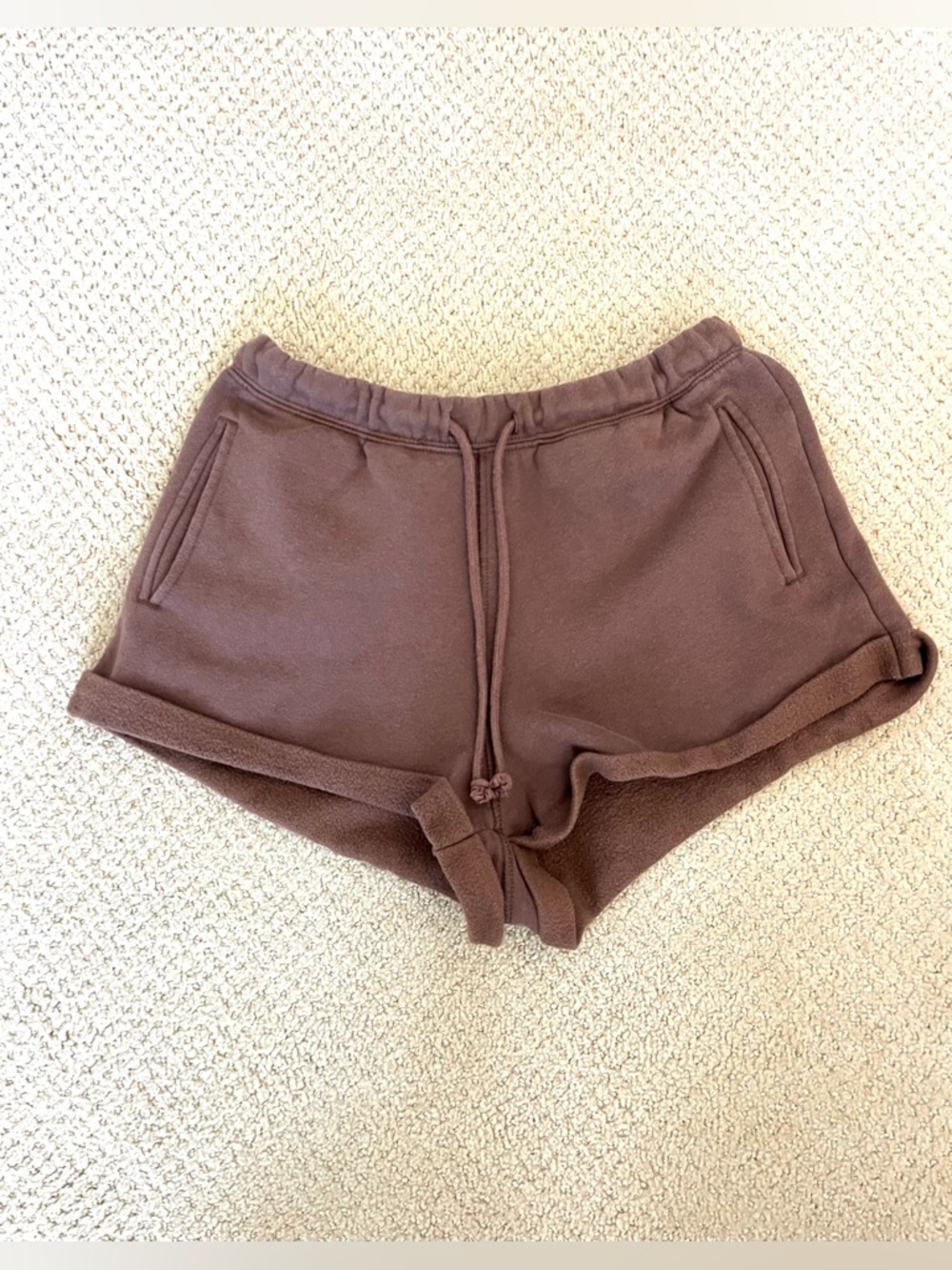 PACSUN Brown Drawstring Waste Lounge Shorts size XS